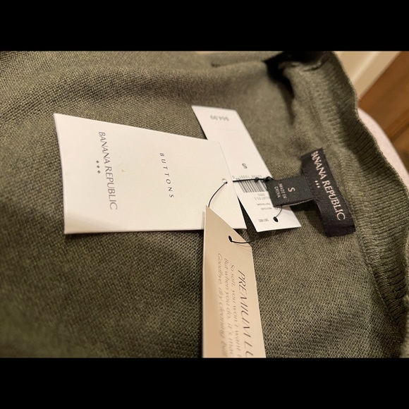 Banana Republic S Green Cardigan (NEW) - Picture 8 of 15